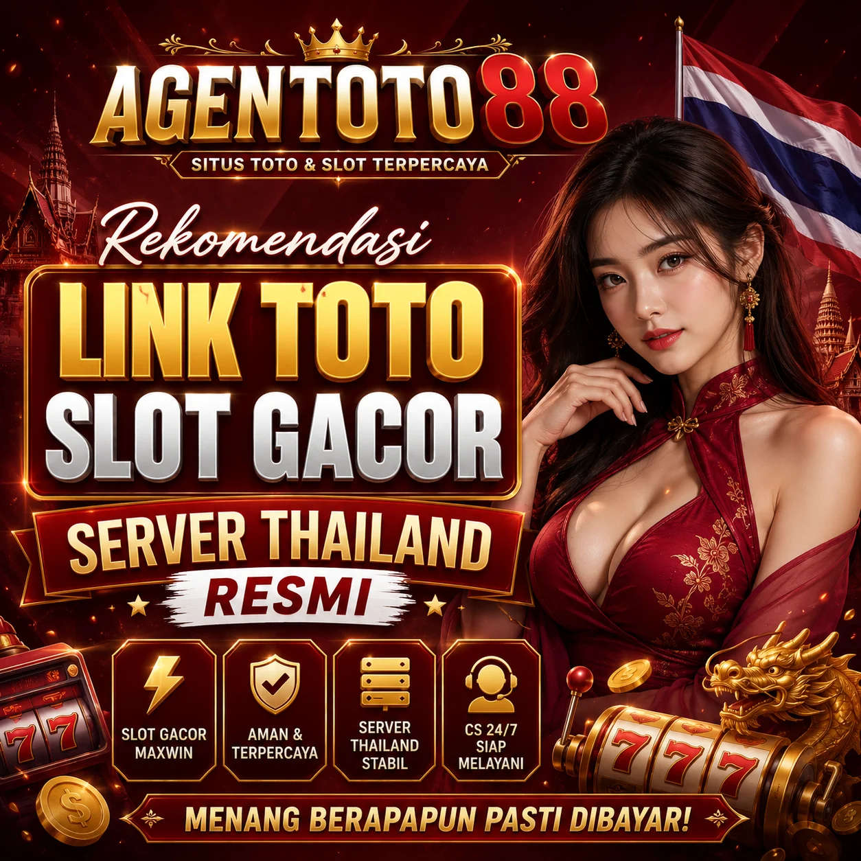 AGENTOTO88 ⚡️ Rekomendasi Link Toto Slot Gacor Server Thailand Resmi Paling Aman di Indonesia